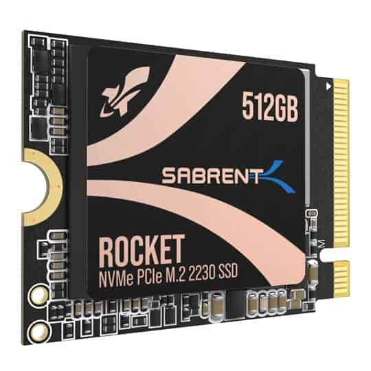 Sabrent Rocket 2230 512GB NVMe PCIe 4.0 Solid State Drive (Perfect for Steam Deck)